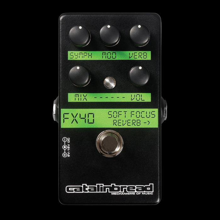 Catalinbread Soft Focus Reverb Guitar Effect Pedal Front Closeup