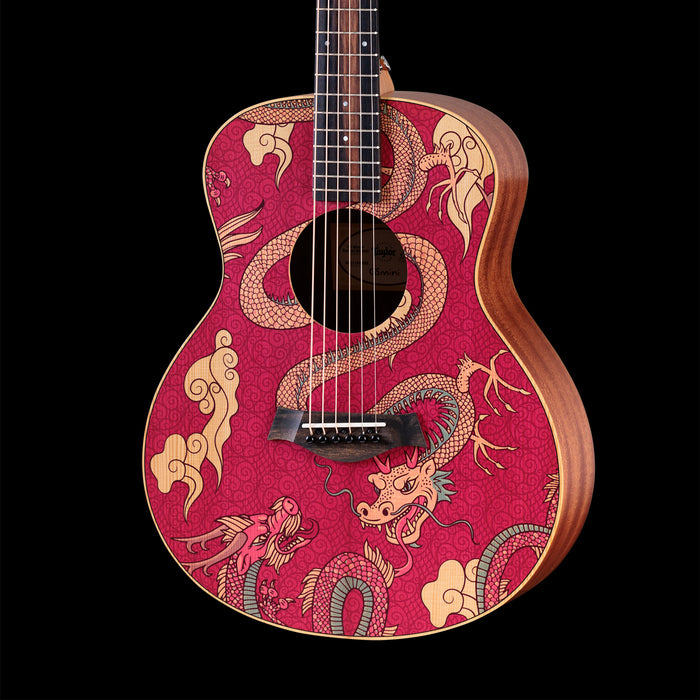 Taylor GS Mini-e Special Edition Dragon Acoustic Electric Guitar Front Crop