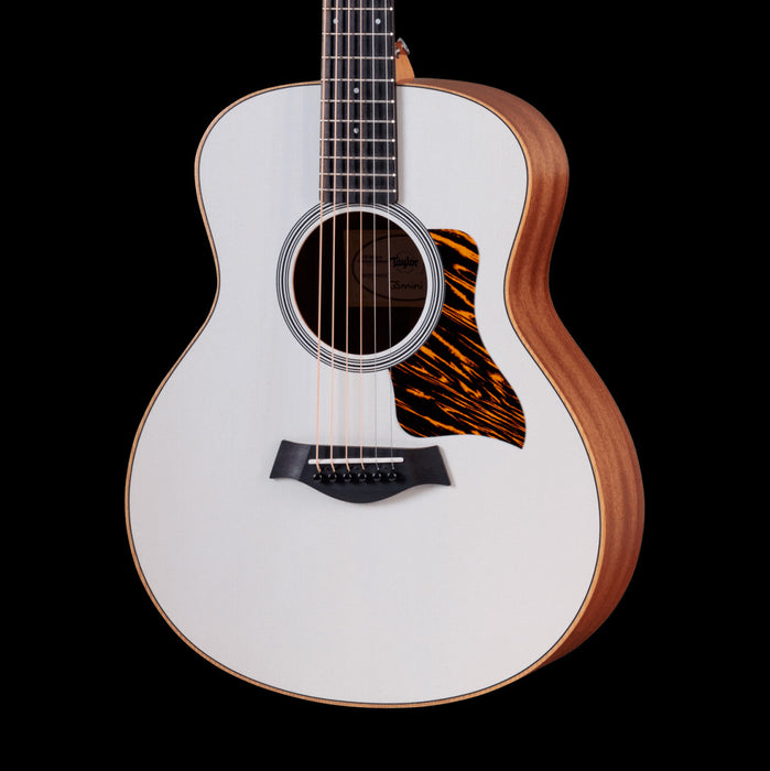 Taylor GS Mini-e White Acoustic Electric Guitar Front Crop