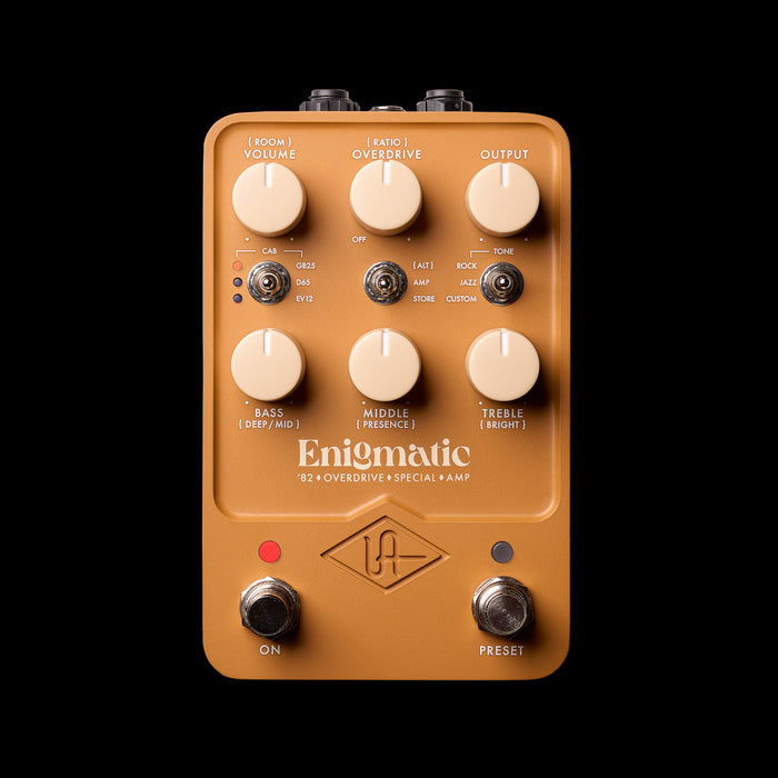 Universal Audio UAFX Enigmatic '82 Overdrive Special Amp Pedal Front
