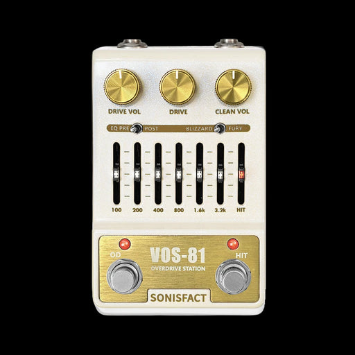 Sonisfact VOS-81 Overdrive Station Blizzard & Fury Overdrive Pedal Front 