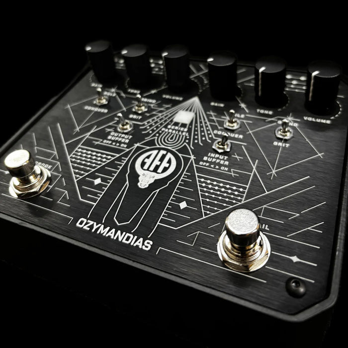 Animal Factory Ozymandias Dual Overdrive/Distortion Pedal Closeup Top