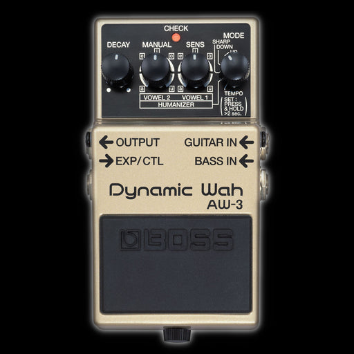 Boss AW-3 Dynamic Wah Guitar Pedal Front