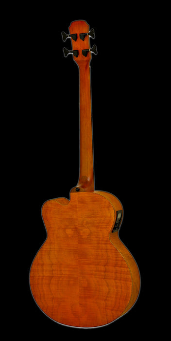Aria FEB-F2M-STBR Medium Scale Fretted Stained Brown Acoustic Bass