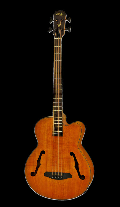 Aria FEB-F2M-STBR Medium Scale Fretted Stained Brown Acoustic Bass