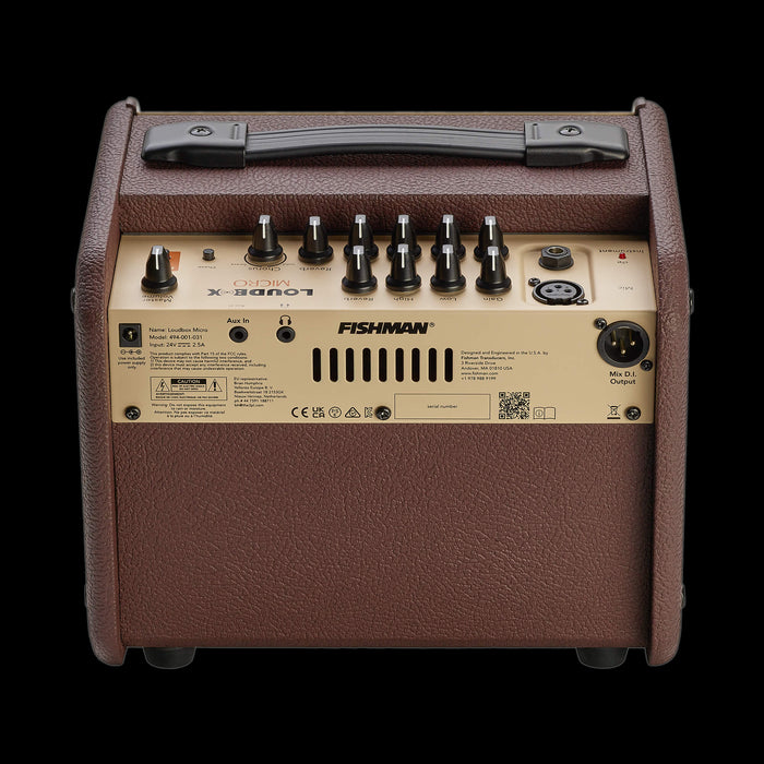 Fishman Loudbox Micro Guitar Amplifier Combo Back