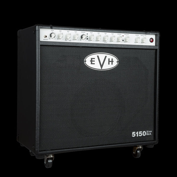 EVH 5150III 50W 6L6 1x12 Combo Black Guitar Amp Combo Front Angle Left