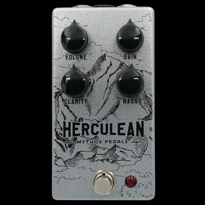 Mythos Herculean V2 Overdrive Guitar Effect Pedal Front Closer
