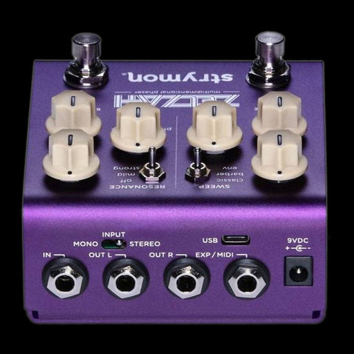 Strymon Zelzah Multidimensional Phaser Guitar Effect Pedal Top