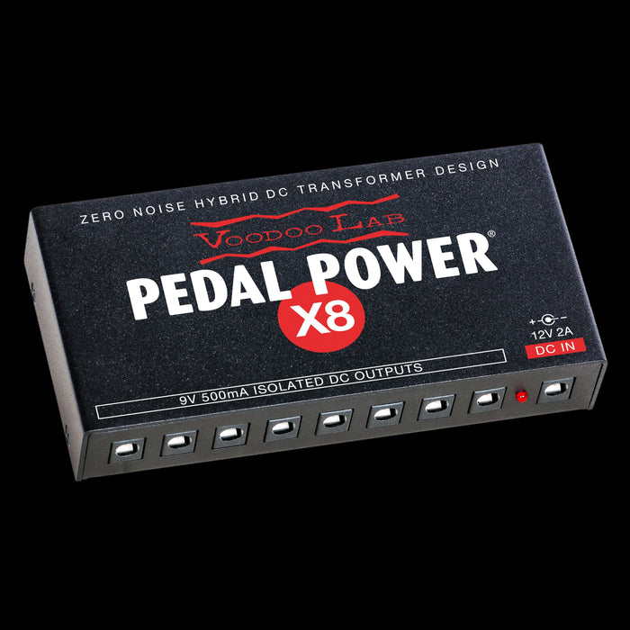 Voodoo Lab PPX8 Pedal Power X8 High Current 8-Output Isolated Power Supply Right Angle 