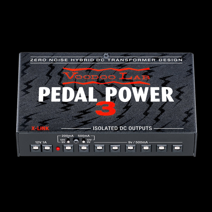 Voodoo Lab PP3 Pedal Power 3 High Current 8-Output Isolated Power Supply Front Angle
