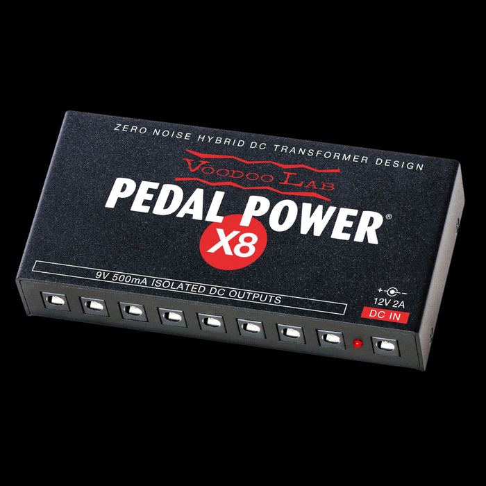 Voodoo Lab PPX8 Pedal Power X8 High Current 8-Output Isolated Power Supply Left Angle