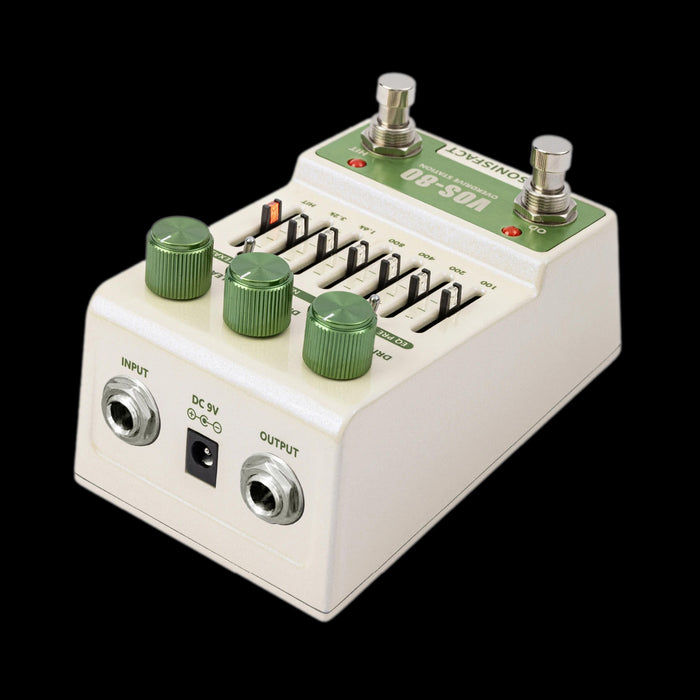 Sonisfact VOS-80 Overdrive Station Nashville & Texas Overdrive Pedal Angle Top