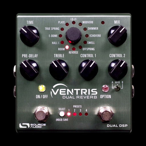 Source Audio Ventris Dual Reverb Guitar Effect Pedal Front