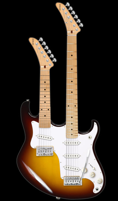 Eastwood Robin Octave Doubleneck Sunburst With Custom Gig Bag