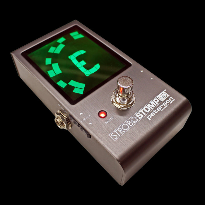 Peterson SS-HD StroboStomp HD Tuner Pedal Angle Up Green