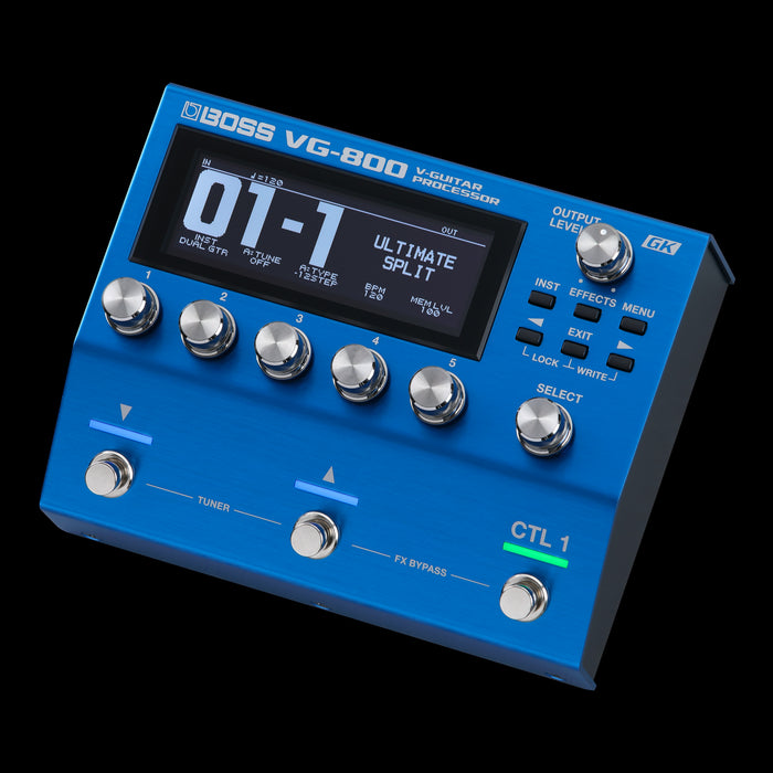 Boss VG-800 V-Guitar Processor Pedal Angle