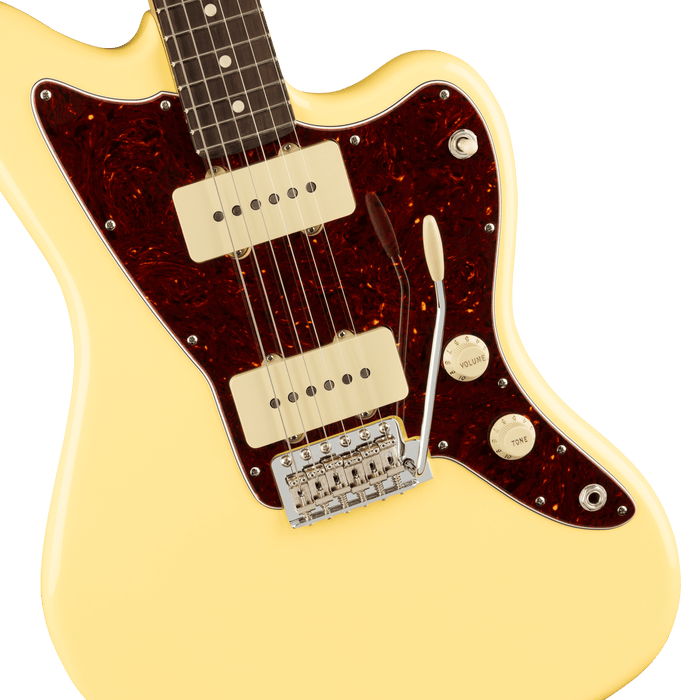 Fender American Performer Jazzmaster Rosewood Fingerboard Vintage White Electric Guitar With Bag