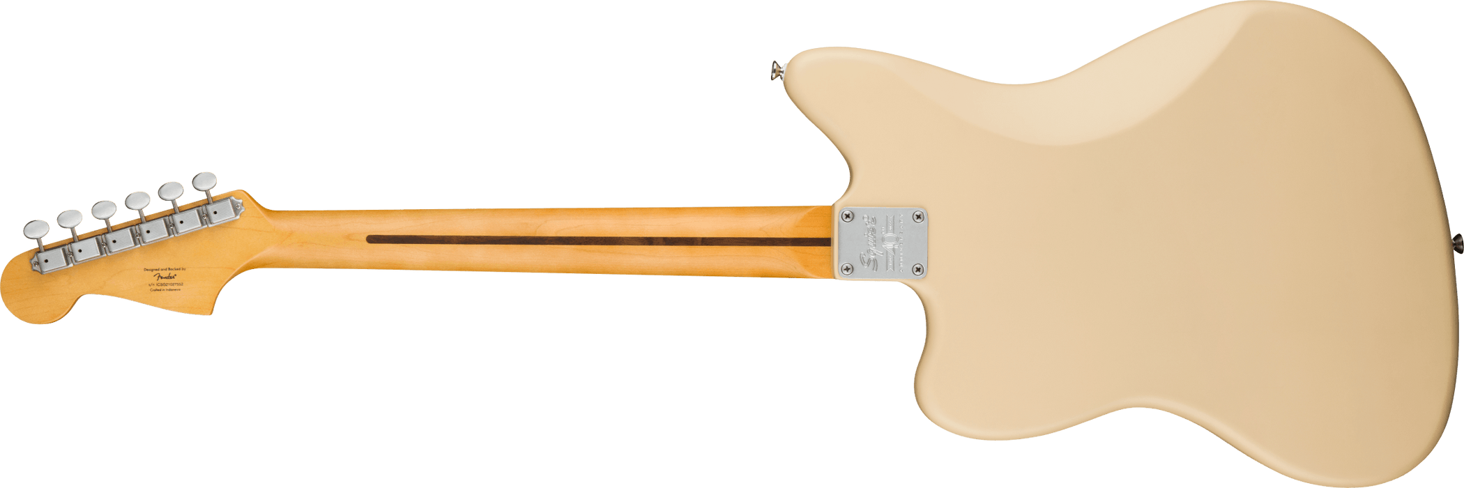 Squier 40th Anniversary Jazzmaster®, Vintage Edition, Maple Fingerboard, Gold Anodized Pickguard, Satin Desert Sand Electric Guitars