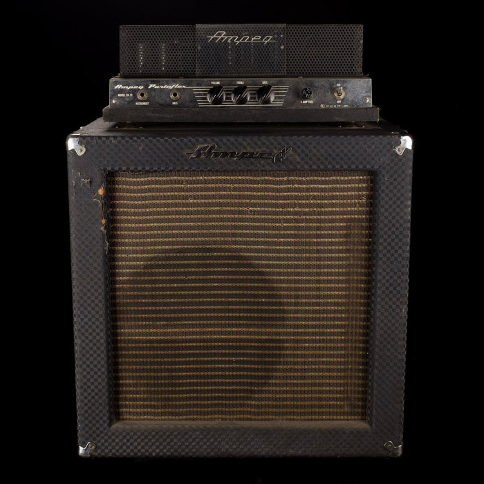 Used Vintage Ampeg Portaflex SB-12 Bass Guitar Amplifier Head And 1x12 Cabinet