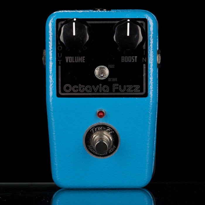 Used Tru-Fi Octavia Fuzz Guitar Pedal Blue with Box