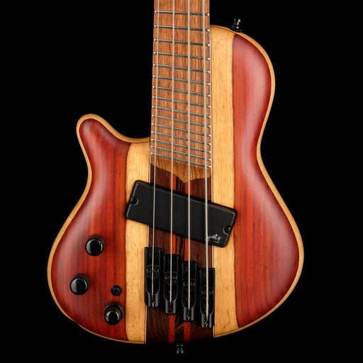 Mayones Cali4 VF Bass Left Handed Padouk Top Swamp Ash Back Wenge/Padouk Neck w/ Case