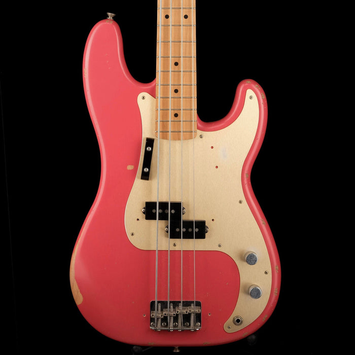 Used Fender Roadworn 50's Precision Bass Fiesta Red with Case