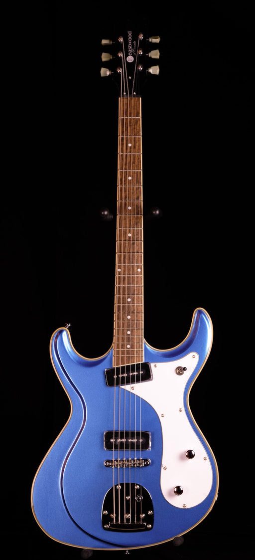 Eastwood Sidejack Deluxe Baritone - Dark Metallic Blue