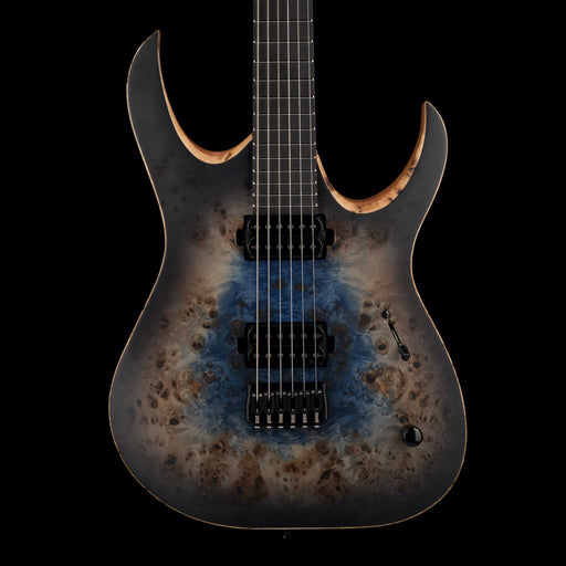 Mayones Duvell Elite 6 Galaxy Eye Blue Satine Electric Guitar With Case