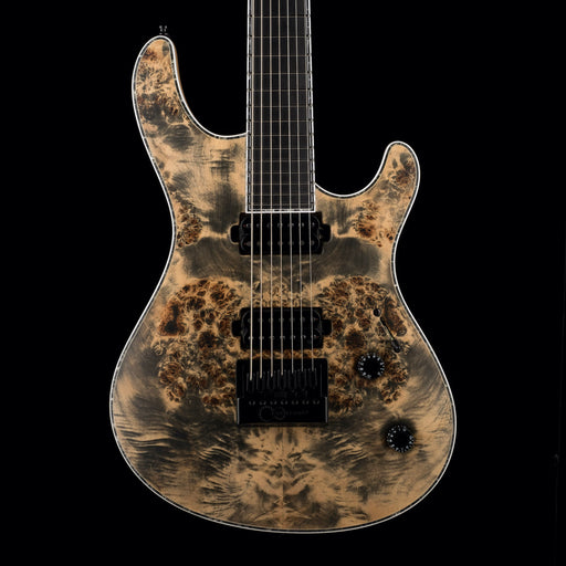 Mayones Regius 4Ever 7 String 3A Grade Eye Poplar Top Black Feather Satine Finish