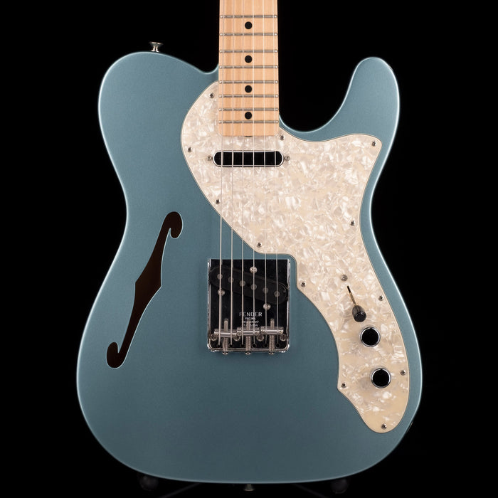 Pre Owned 2005 Fender Custom Shop 1969 Telecaster Thinline Firemist Silver With OHSC