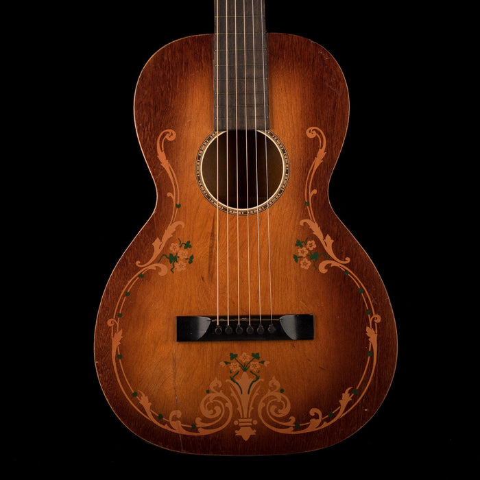 Pre Owned Regal Luann 1920's Floral Parlor Acoustic Guitar With SSC