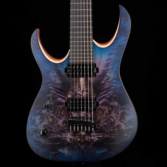 Mayones Left Handed Duvell Elite 7 String Dirty Purple Blue Burst