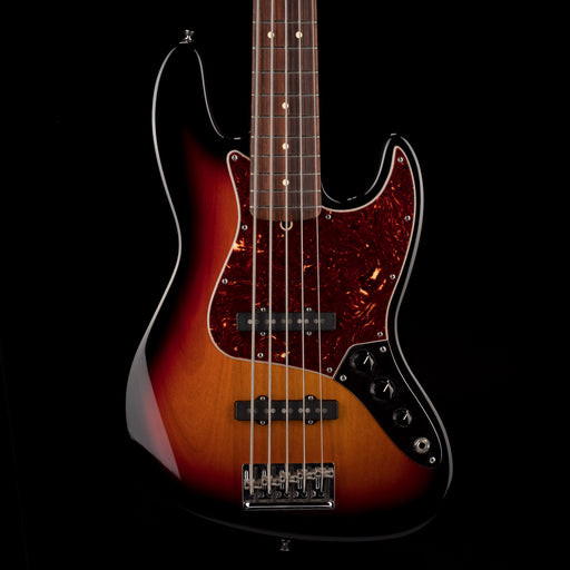 Used 2012 Fender American Standard Jazz Bass V 3-Tone Sunburst with OHSC