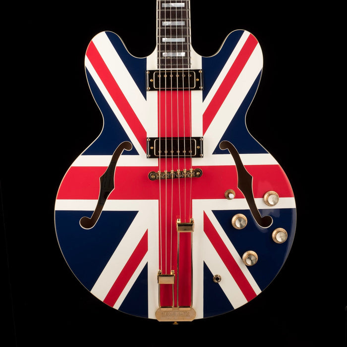 Pre Owned Epiphone Limited Edition Union Jack Sheraton Front Crop 
