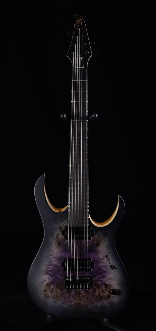 Mayones Duvell Elite 7 String Galaxy Eye Purple Satine Electric Guitar With Case