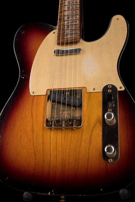 Fender Custom Shop Masterbuilder Apprentice Nick Saccone 50's Tele Relic Chocolate 3-Tone Sunburst