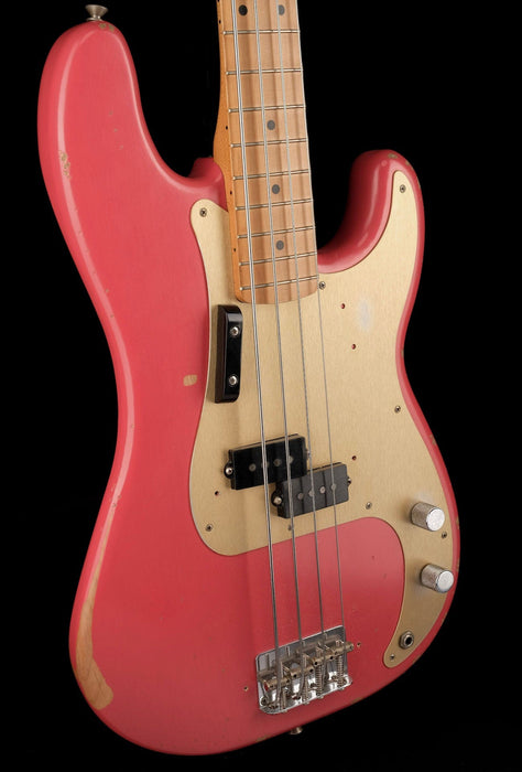 Used Fender Roadworn 50's Precision Bass Fiesta Red with Case