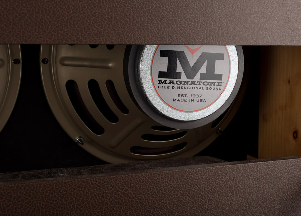 Pre Owned Magnatone Twilighter Stereo 2x12 Brown Guitar Amp Combo