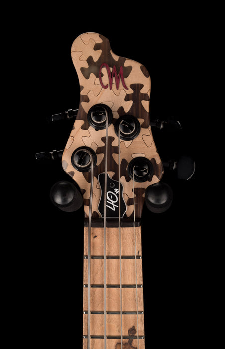 Mayones Cali4 Bass 17.5" Scale Swamp Ash Body Triskelion Top Natural Matt Finish with Case