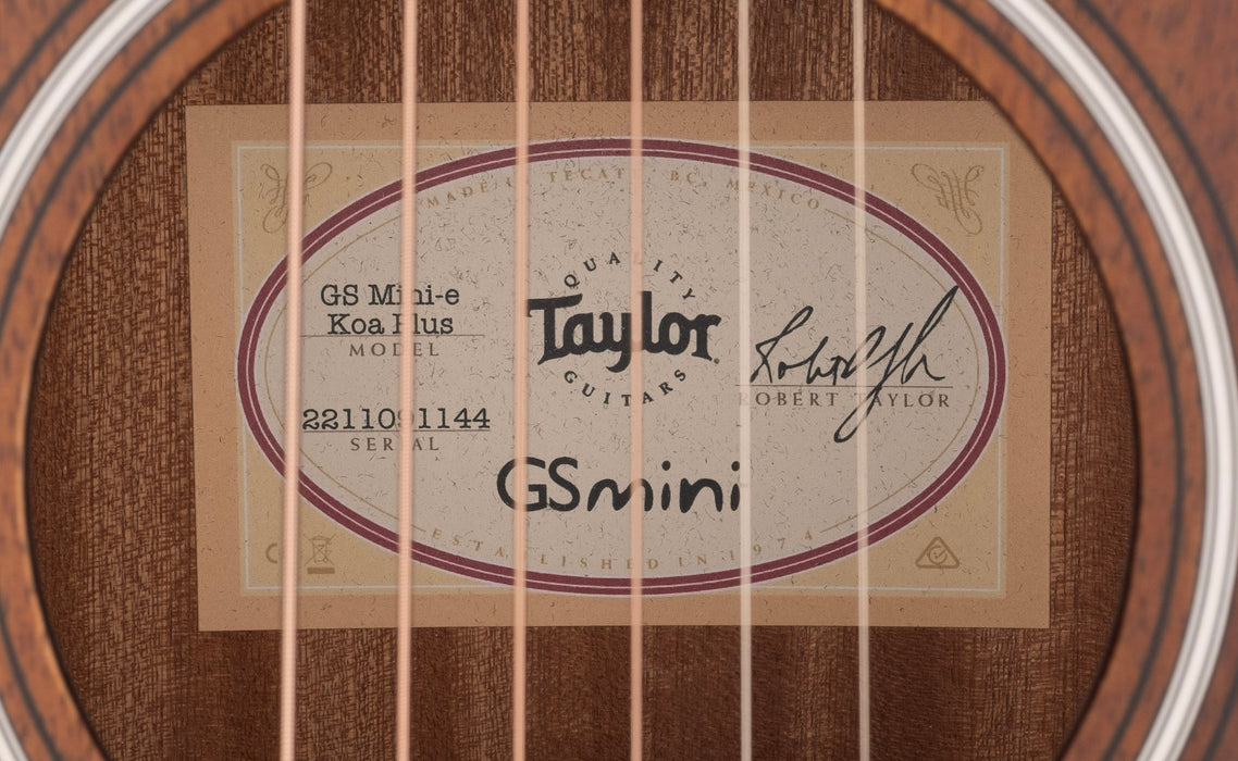 Taylor GS Mini-e Koa Plus Acoustic Electric Guitar With Aerocase ***B-Stock***