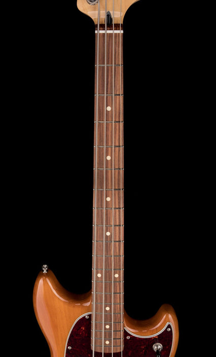 Used Fender Player Mustang Bass PJ Pau Ferro Aged Natural with Gig Bag