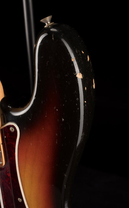 Pre Owned Vintage 1971 Fender Left-Handed Precision Bass Sunburst With OHSC - Duffy Snowhill