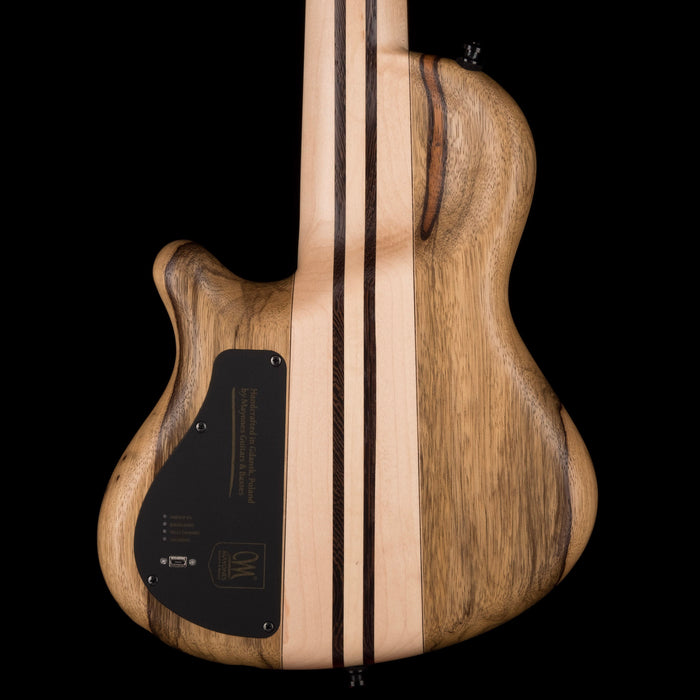 Mayones Cali4 Bass Black Limba Body 3A Quilted Maple Top Trans Blue & Green