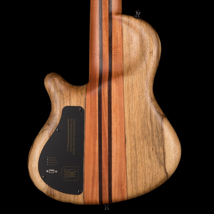 Mayones Cali4 Bass Black Limba Body 3A Poplar Top Natural Matt Finish