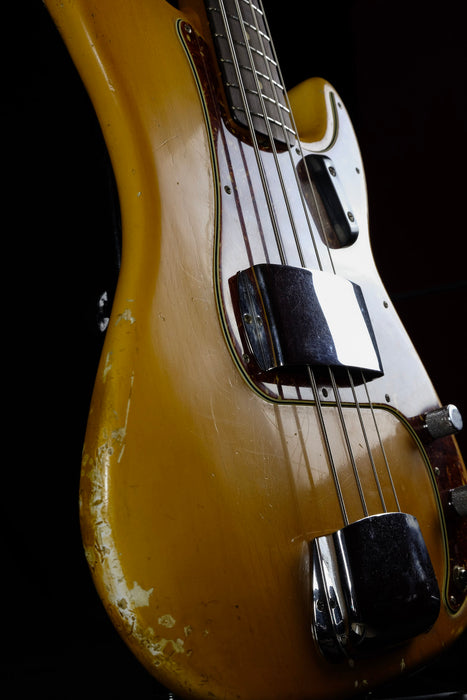 Fender Custom Shop Masterbuilt Vincent Van Trigt 1963 Precision Bass Heavy Relic Aged Olympic White With Case