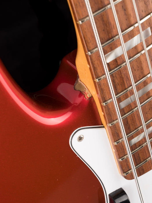 Used 2010 Fender 50th Anniversary Jazz Bass Candy Apple Red with OHSC