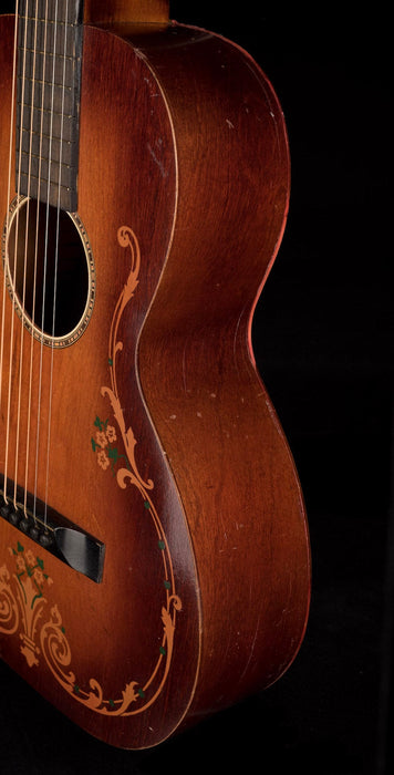 Pre Owned Regal Luann 1920's Floral Parlor Acoustic Guitar With SSC