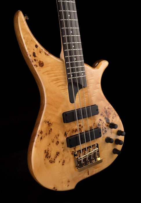 Pre Owned Tune TWB43-BR Electric Bass Burl Top Natural With OHSC