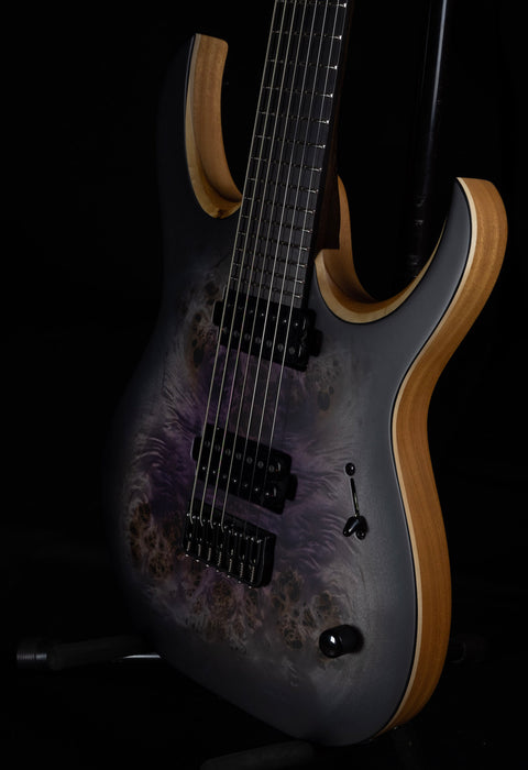 Mayones Duvell Elite 7 String Galaxy Eye Purple Satine Electric Guitar With Case